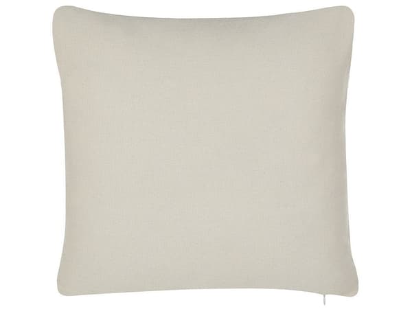 Set med 2 CARDOON prydnadskuddar 45 x 45 cm Vita Abstrakt mönster Lumarko!