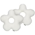 Miniatyrbillede 1 af 5: Sæt med 2 CAMPONULA Boucle pyntepuder 40 x 40 cm Off-white Ensfarvet Lumarko!
