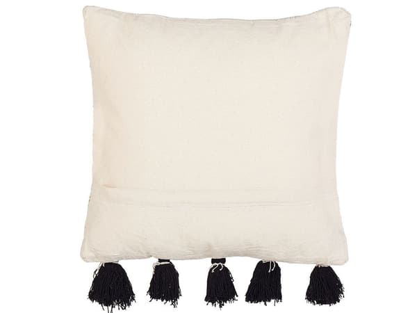 Set med 2 prydnadskuddar SAMBUCUS Bomull 45 x 45 cm Beige Geometriskt mönster Lumarko!