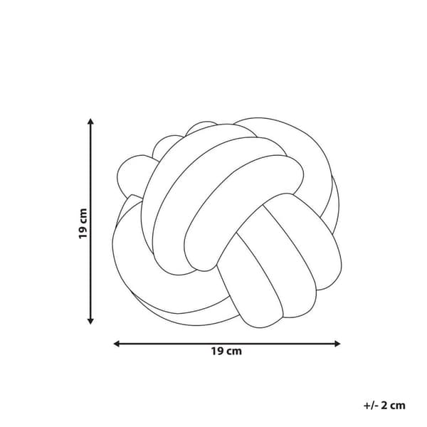 MALNI Bouclé prydnadskudde 19 x 19 cm Senap Enfärgad Lumarko!