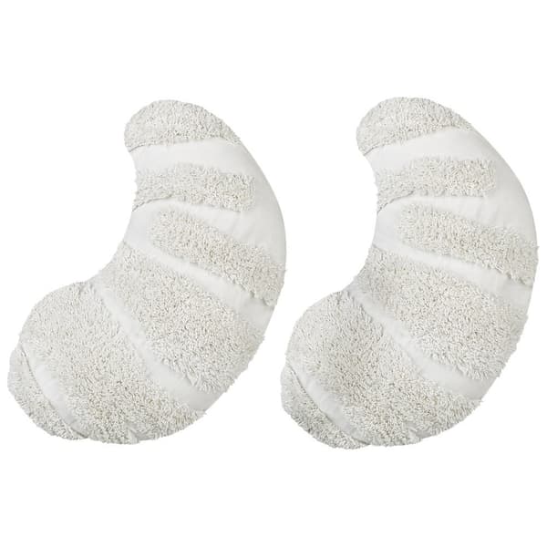 Sæt med 2 pyntepuder SNOWDROP Bomuld 40 x 25 cm Hvid Til børn Lumarko!