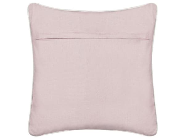 Dekorativ kudde i bomull med hjärtan 45 x 45 cm rosa GAZANIA Lumarko!