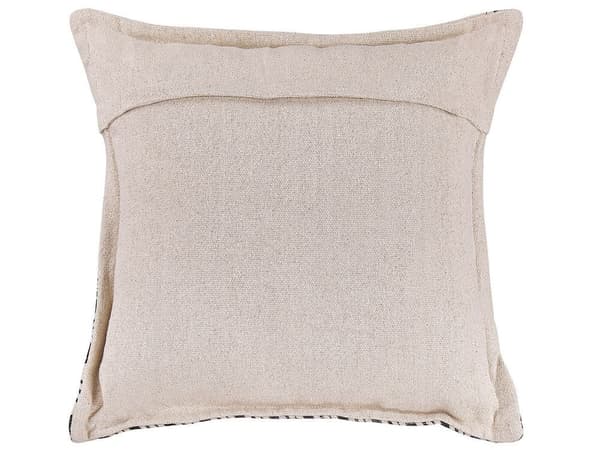 Set med 2 HENTEPE prydnadskuddar i bomull 45 x 45 cm Svarta Geometriska mönster Lumarko!