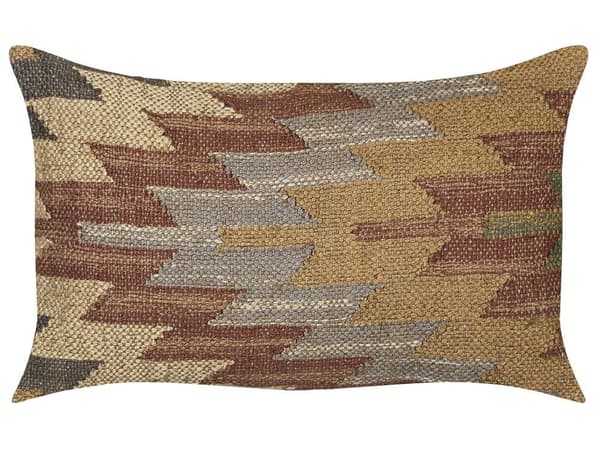 Set med 2 DEEPOR juteprydnader 30 x 50 cm Färgglatt orientaliskt mönster Lumarko!