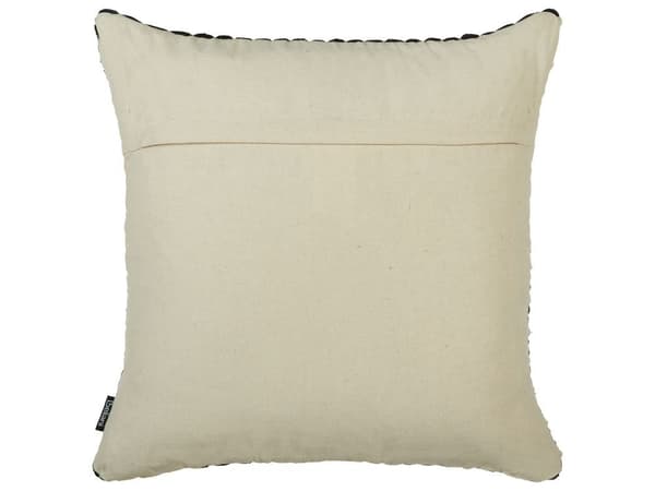 Set med 2 prydnadskuddar YONCALI bomull 45 x 45 cm svartrutiga Lumarko!