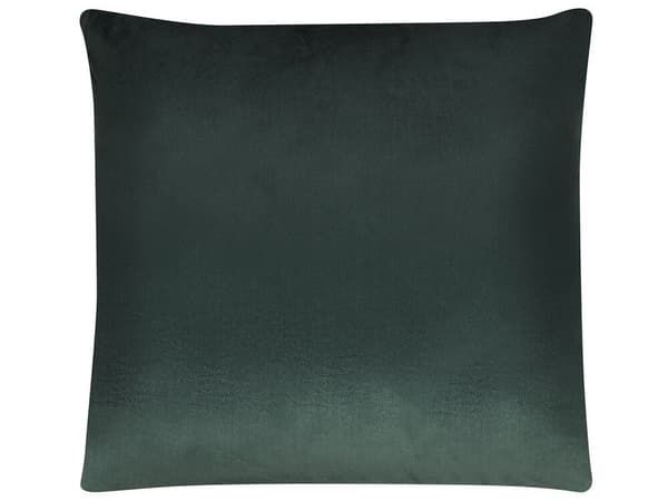 Sæt med 2 pyntepuder PINUS fløjl 45 x 45 cm mørkegrøn geometrisk mønster Lumarko!