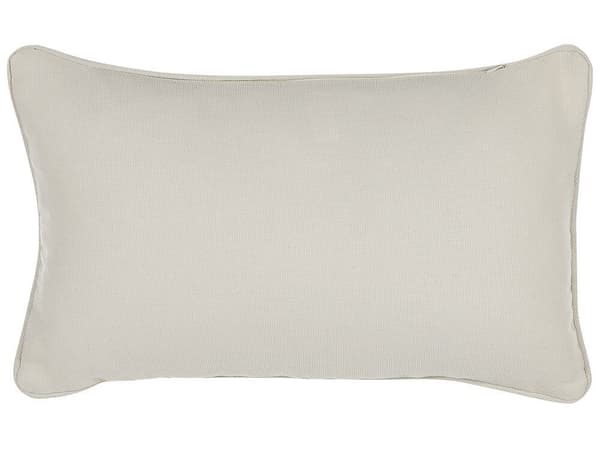 Set med 2 prydnadskuddar HELIOTROPE 30 x 50 cm vita enfärgade Lumarko!