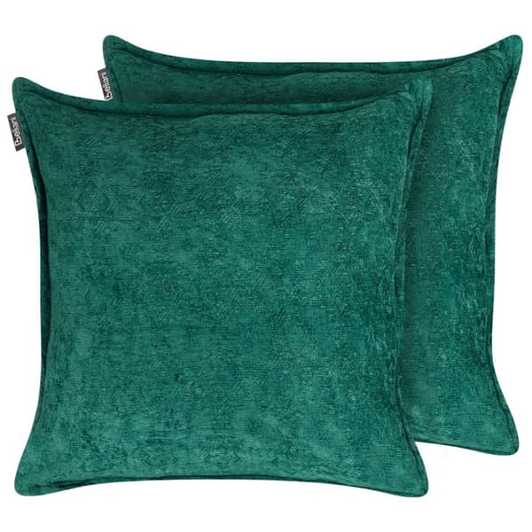 Sæt med 2 pyntepuder VERPIS bomuld 50 x 50 cm Emerald Solid Lumarko!