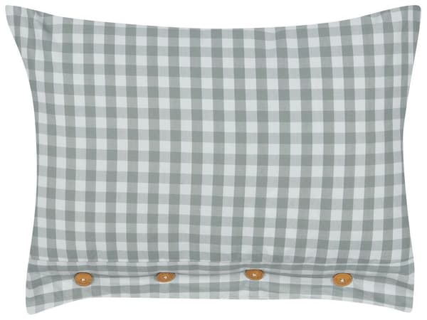 Sæt med 2 pyntepuder TALYA 40 x 60 cm Mint Checked Lumarko!