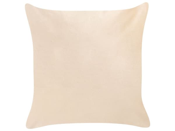 Set med 2 prydnadskuddar TALINUM Sammet 45 x 45 cm Beige Djurmönster Lumarko!