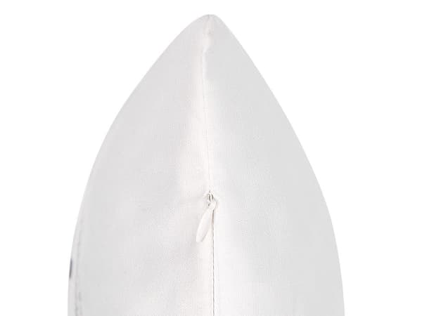 Sæt med 2 DONNER pyntepuder Bomuld 45 x 45 cm Hvid Julemønster Lumarko!