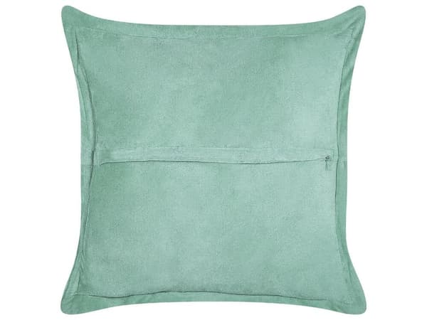 Set med 2 prydnadskuddar ZINNIA Corduroy 43 x 43 cm Ljusgrön Enfärgad Lumarko!