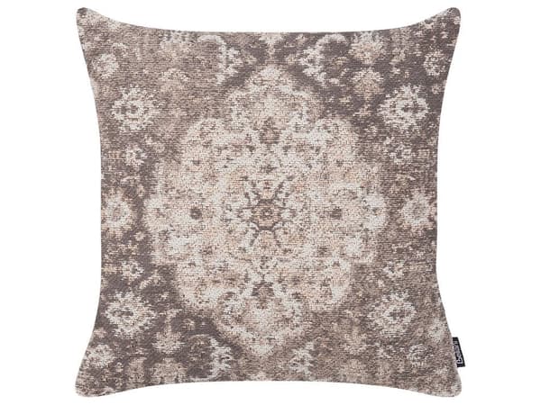 Set med 2 prydnadskuddar MIMISAL bomull 45 x 45 cm brun orientaliskt mönster Lumarko!