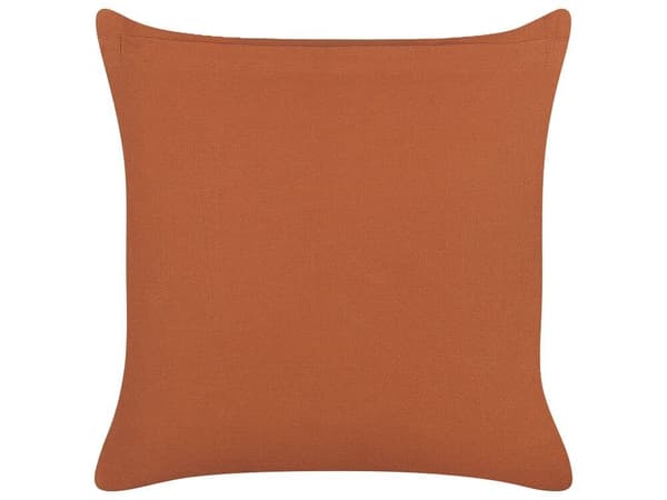 LEWISIA prydnadskudde Bomull 45 x 45 cm Orange sicksackmönster Lumarko!