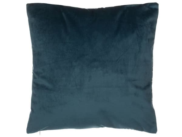 Sæt med 2 pyntepuder CELOSIA fløjl 45 x 45 cm azurblå geometrisk mønster Lumarko!