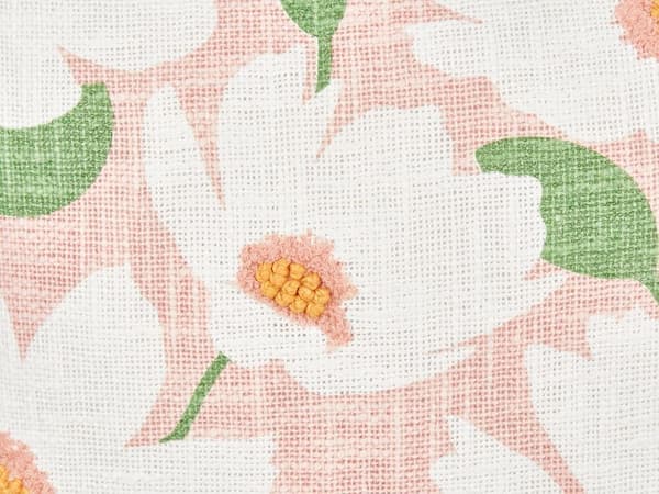 Sæt med 2 pyntepuder JATROPHA Bomuld 45 x 45 cm Lyserødt Blomstermønster Lumarko!