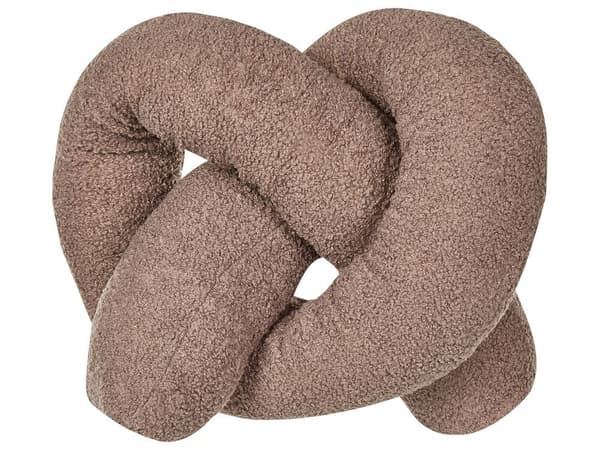 Sæt med 2 GLADIOLUS Boucle pyntepuder 172 x 14 cm Brun Ensfarvet Lumarko!