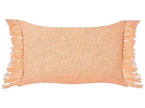 Set med 2 TANSY prydnadskuddar i bomull 40 x 60 cm Orange Enfärgade Lumarko!