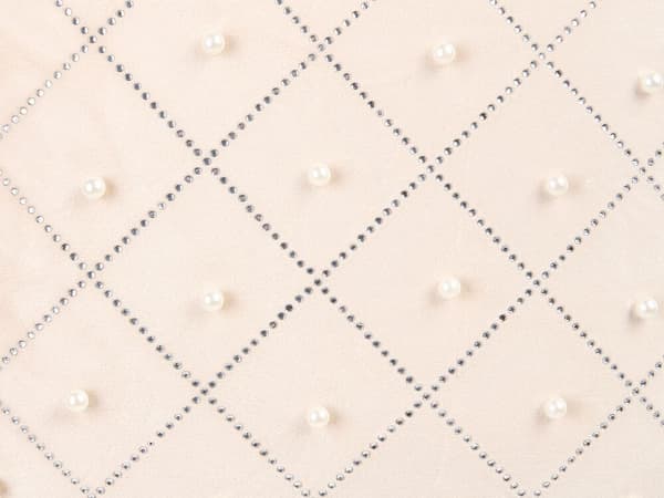 Sæt med 2 pyntepuder YARROW fløjl 45 x 45 cm beige geometrisk mønster Lumarko!