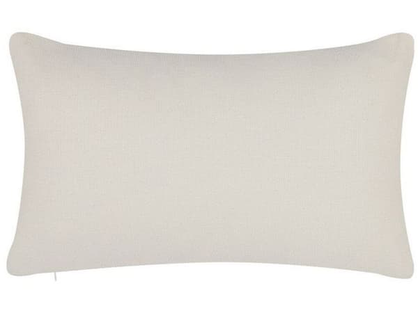 Sæt med 2 NASTURTIUM pyntepuder 30 x 50 cm Beige Geometrisk mønster Lumarko!