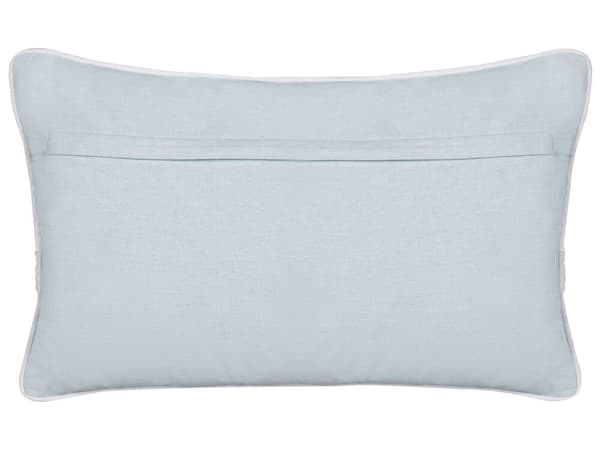 Dekorativ kudde i bomull med hjärtan 30 x 50 cm grå GAZANIA Lumarko!