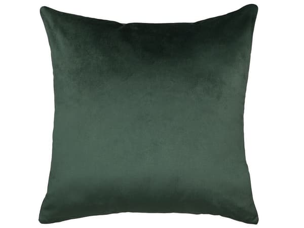 Sæt med 2 pyntepuder BLITZEN Velour 45 x 45 cm Mørkegrøn julemønster Lumarko!