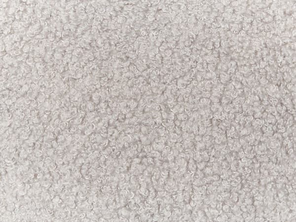 Set med 2 HESPERIS Boucle prydnadskuddar ljusgrå enfärgade Lumarko!