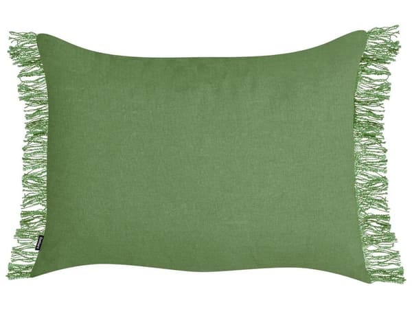 Set med 2 MABA prydnadskuddar i bomull 50 x 35 cm Grön Enfärgad Lumarko!