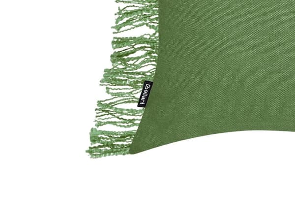 Set med 2 MABA prydnadskuddar i bomull 50 x 35 cm Grön Enfärgad Lumarko!