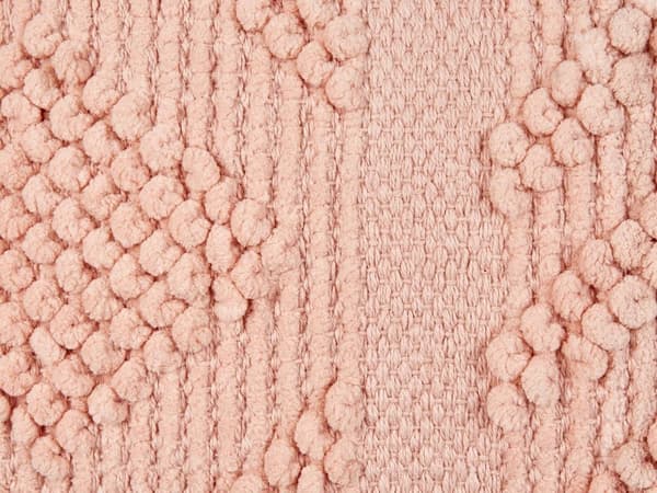 Sæt med 2 pyntepuder VALVARIA Bomuld 30 x 50 cm Fersken Zigzag-mønster Lumarko!