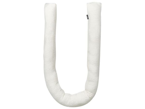 Set med 2 GLADIOLUS Bouclé prydnadskuddar 172 x 14 cm Offwhite Enfärgade Lumarko!