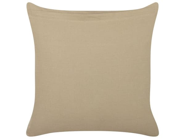 Set med 2 prydnadskuddar SENECIO Bomull 45 x 45 cm Beige Geometriskt mönster Lumarko!