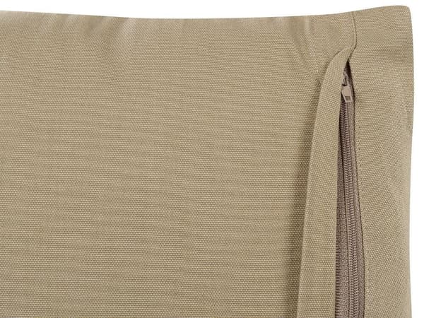 Set med 2 prydnadskuddar SENECIO Bomull 45 x 45 cm Beige Geometriskt mönster Lumarko!