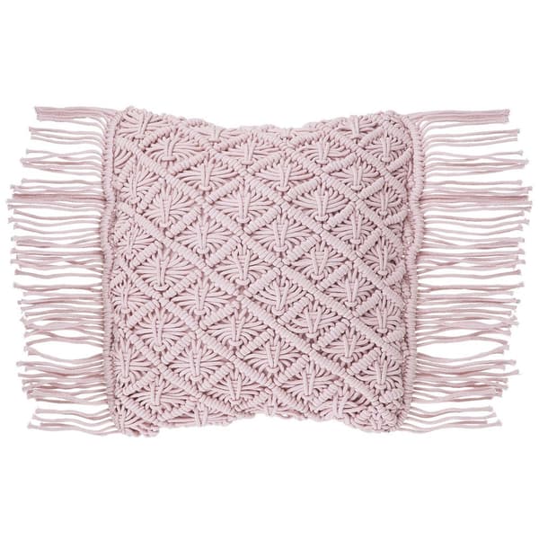 YANIKLAR Dekorationskudde bomull 40 x 40 cm rosa geometriskt mönster Lumarko!