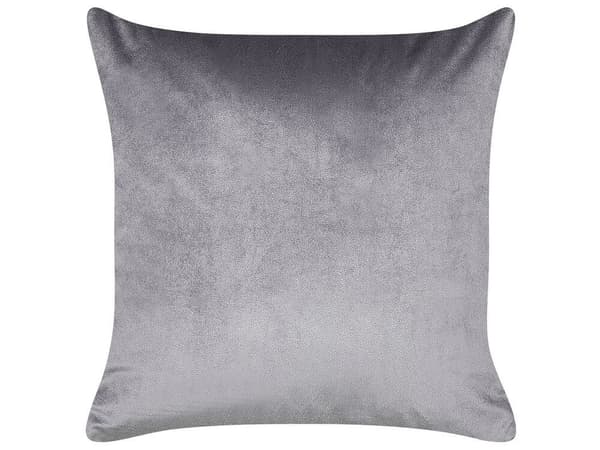 Sæt med 2 ECLIPTA pyntepuder 45 x 45 cm Ensfarvet grå Lumarko!