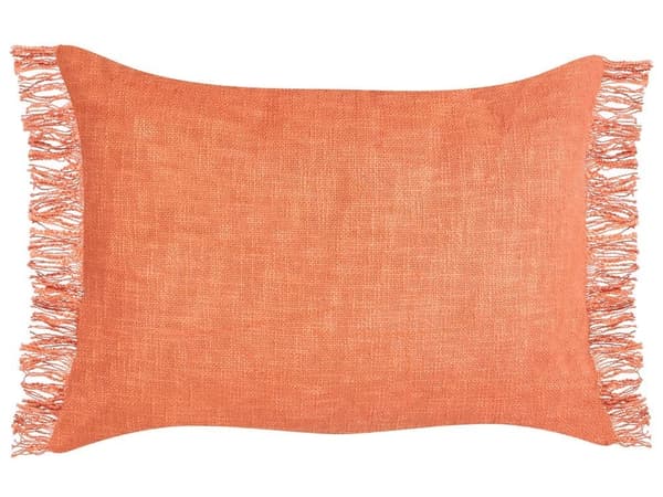 Set med 2 MABA prydnadskuddar i bomull 50 x 35 cm Orange Enfärgade Lumarko!