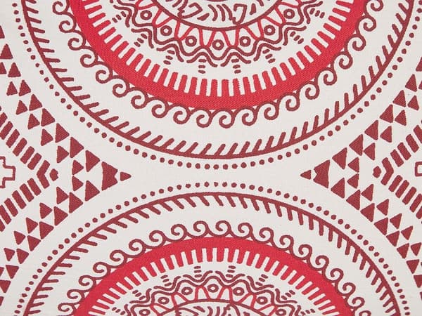 Set med 2 ANTHEMIS prydnadskuddar bomull 30 x 50 cm röda orientaliska mönster Lumarko!