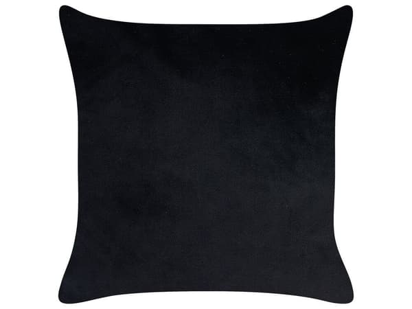 Sæt med 2 pyntepuder TALINUM fløjl 45 x 45 cm sort dyremønster Lumarko!