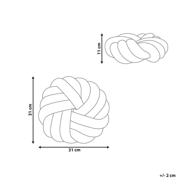 AKOLA Boucle prydnadskudde 31 x 31 cm Sand Enfärgad Lumarko!