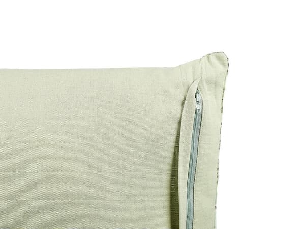 Set med 2 prydnadskuddar RUNGIA sammet 45 x 45 cm grönt blommönster Lumarko!