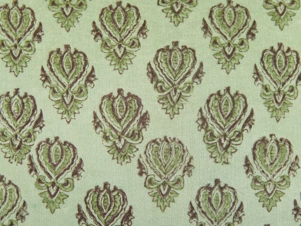 Set med 2 prydnadskuddar RUNGIA sammet 45 x 45 cm grönt blommönster Lumarko!