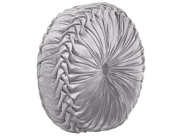 UDALA Pyntepude i fløjl 40 x 40 cm ensfarvet grå Lumarko!