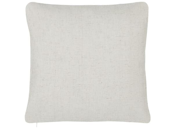 Set med 2 dekorationskuddar CALENDULA 45 x 45 cm Vitt växtmönster Lumarko!