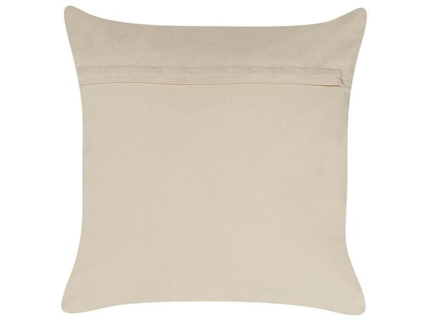 Set med 2 OUJDA prydnadskuddar bomull 50 x 50 cm Roséguld Geometriskt mönster Lumarko!
