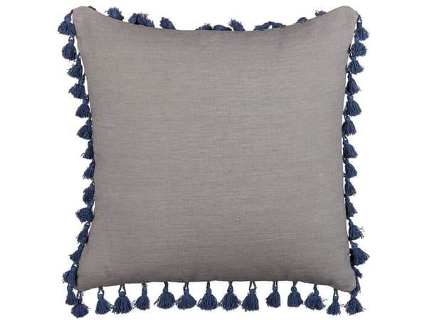 Set med 2 CARPINUS prydnadskuddar i linne 45 x 45 cm Enfärgad grå Lumarko!