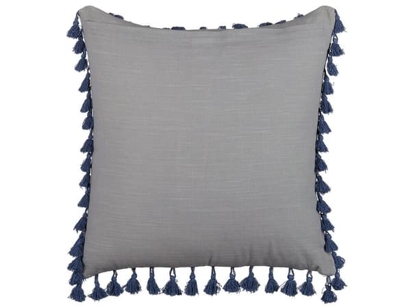 Set med 2 CARPINUS prydnadskuddar i linne 45 x 45 cm Enfärgad grå Lumarko!