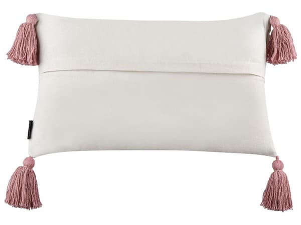 2 tuftade prydnadskuddar i bomull med fransar 30 x 50 cm flerfärgade DIJKOT Lumarko!