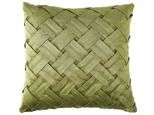 2 prydnadskuddar i sammet 43 x 43 cm gröna NARCISSUS Lumarko!