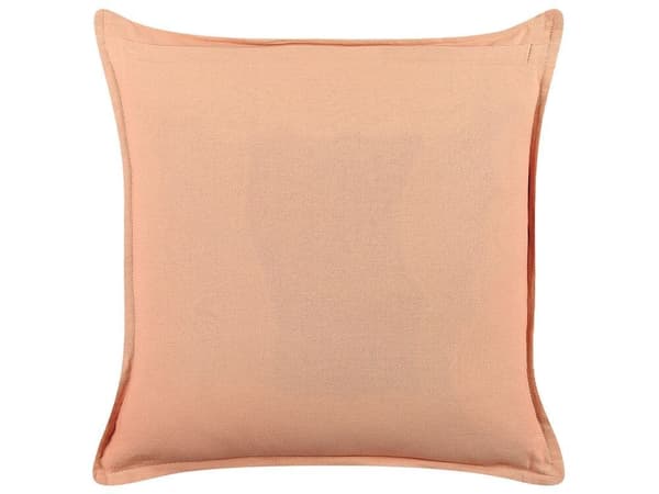 Dekorativ kudde i sammet med rombmönster 45 x 45 cm rosa RHODOCOMA Lumarko!