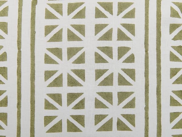 prydnadskuddar i bomull med geometriskt mönster, 45 x 45 cm gröna med vita SYRINGA Lumarko!